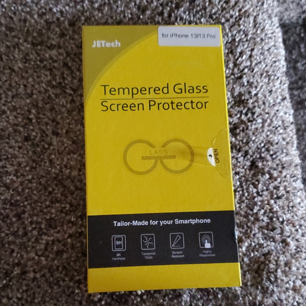 JETech Tempered Glass Screen Protector for iPhone 13/13 Pro - Yellow